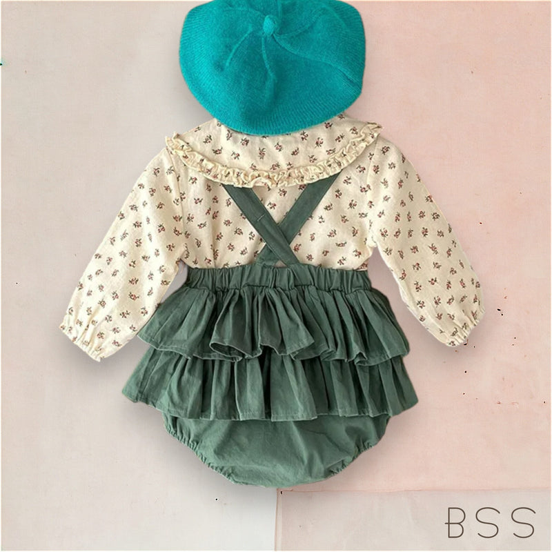 Conjunto Infantil com Suspensório Yanna