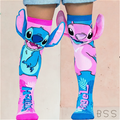 Meia Maluca Infantil Lilo e Stitch