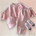 Conjunto Infantil Inverno Moletom com Laços