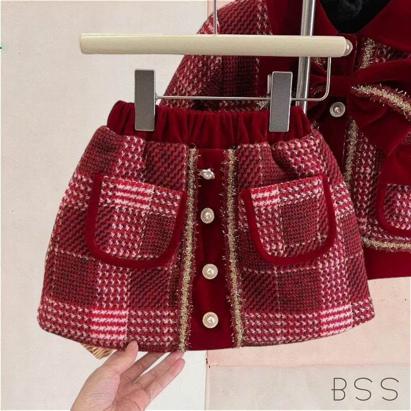 Conjunto Infantil Inverno Xadrez