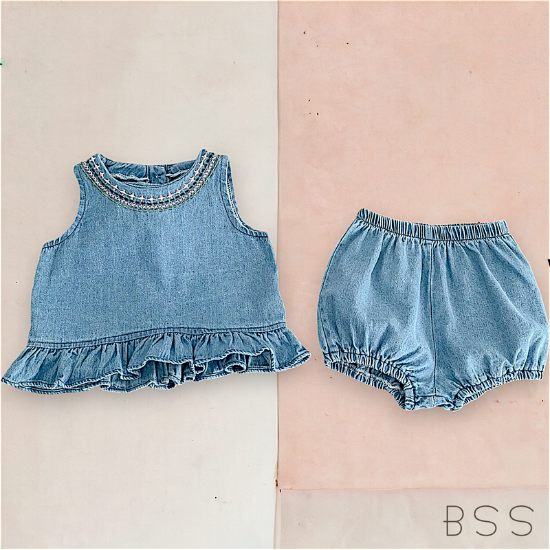 Conjunto Infantil Jeans Summer
