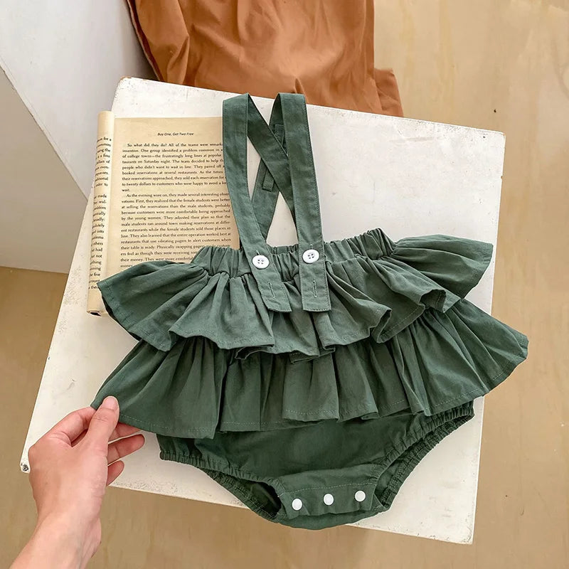 Conjunto Infantil com Suspensório Yanna