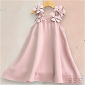 Vestido Infantil Festa Alça Flores