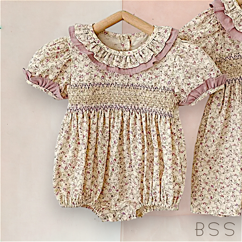 Romper Verão Floral  Casinha de Abelhas