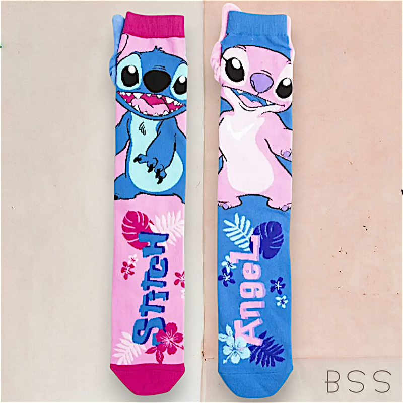 Meia Maluca Infantil Lilo e Stitch