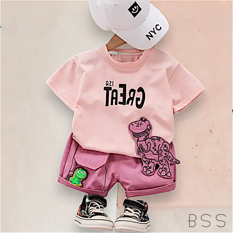 Conjunto Infantil Verão Dinossauro
