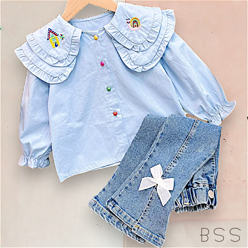 Conjunto Infantil Inverno Calça e Blusa Tricoline