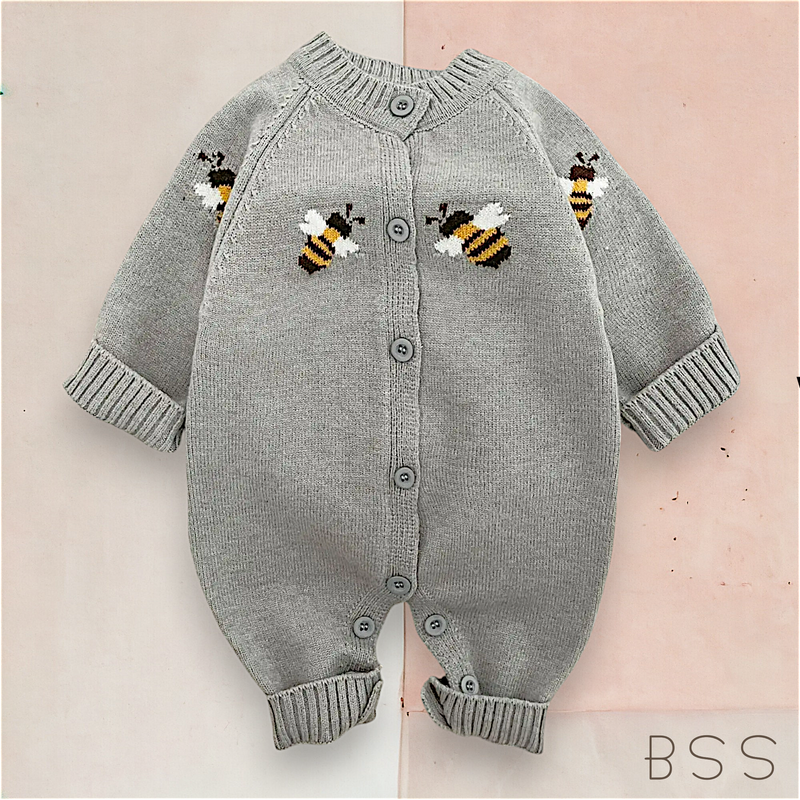 Macacão Infantil Tricot Inverno Animais