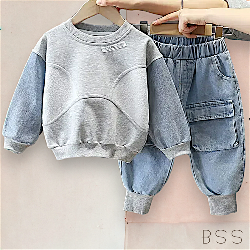 Conjunto Infantil Inverno Jeans Leon