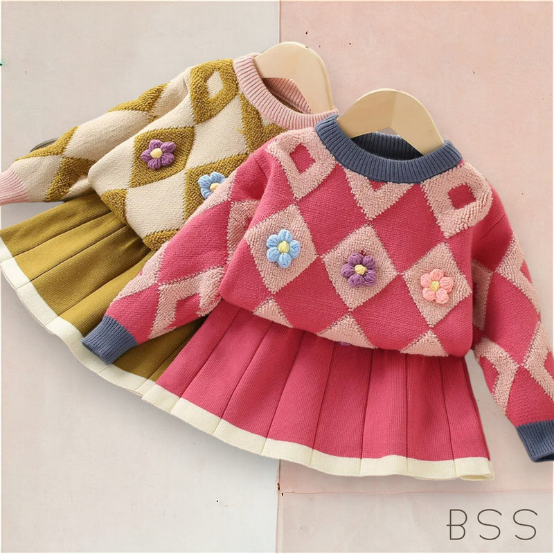 Conjunto Infantil Tricot Inverno Chloe