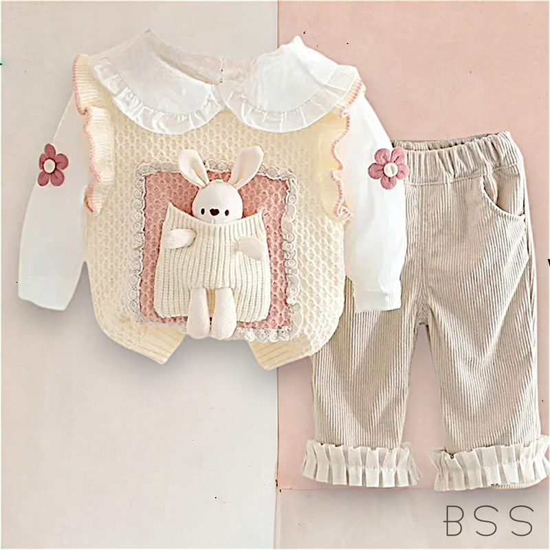 Conjunto Infantil com Bolso Coelho
