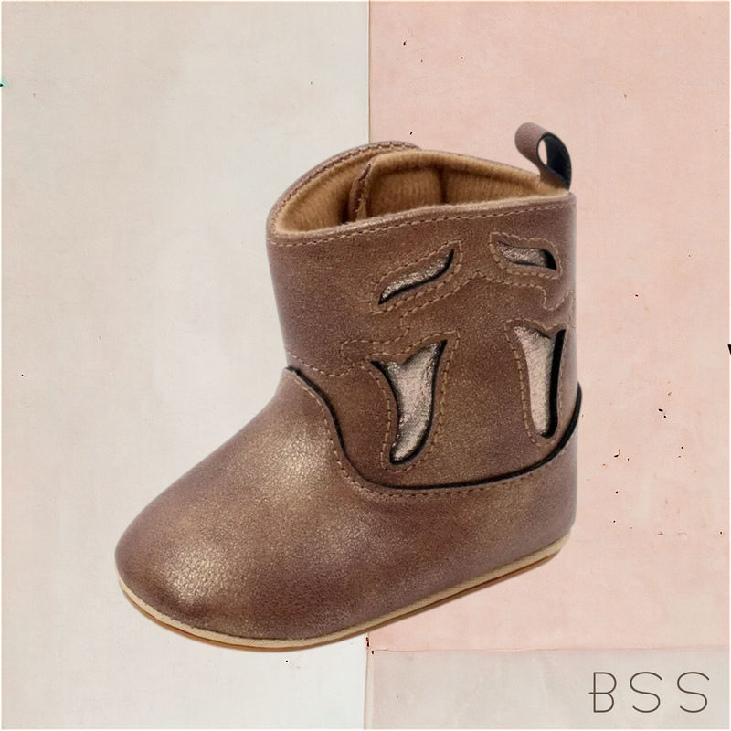 Bota Infantil Bebê Country com Recortes