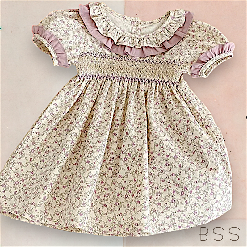 Vestido Infantil Verão Floral Casinha de Abelhas