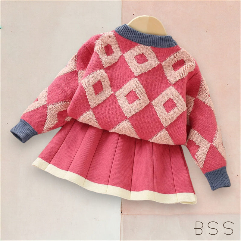 Conjunto Infantil Tricot Inverno Chloe