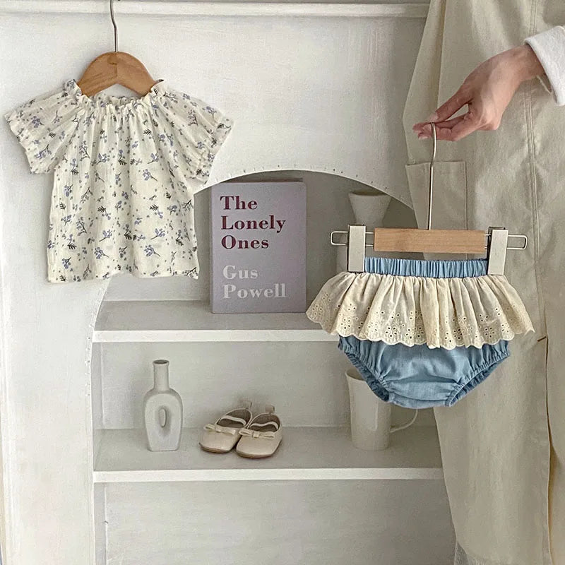 Conjunto Infantil Verão Floral Ceci