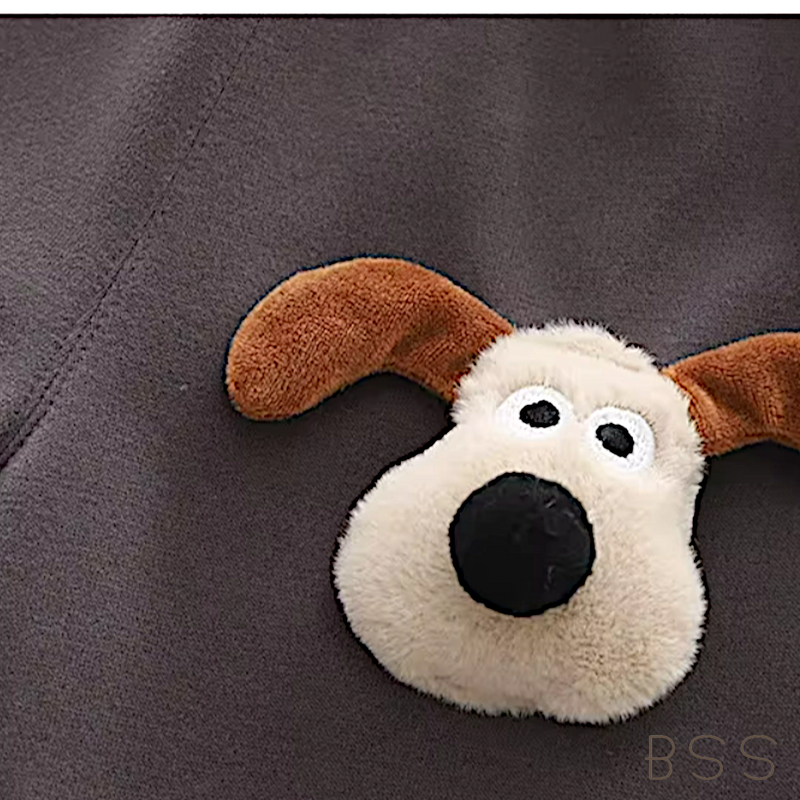 Conjunto Infantil Inverno Moletom Cãozinho 3D
