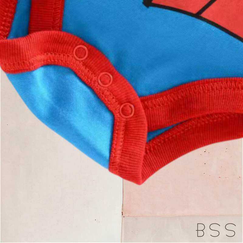Romper Fantasia Homem Aranha Bebê
