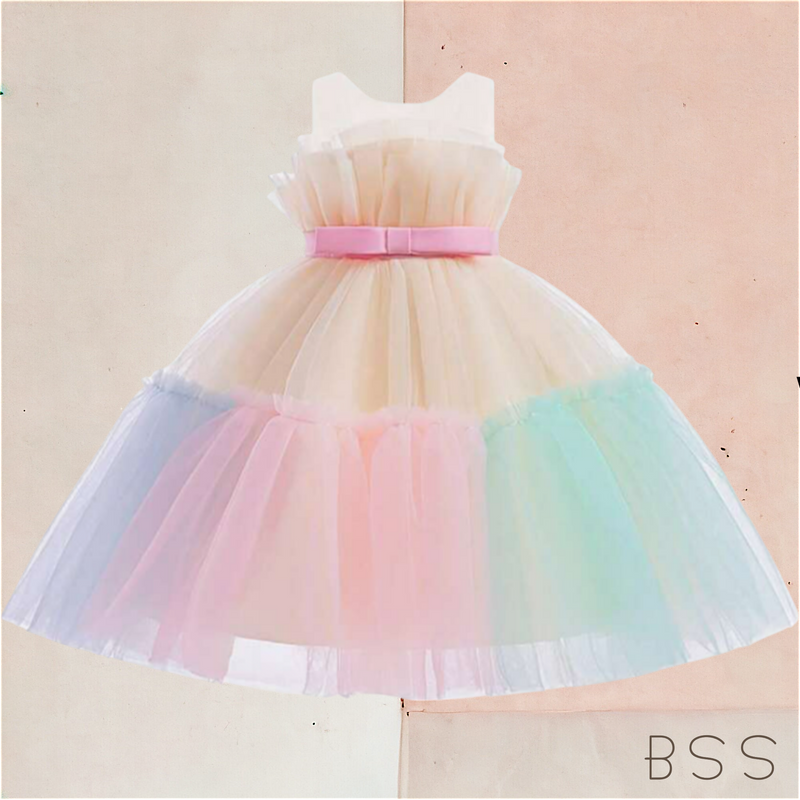 Vestido Infantil Festa Tule Juju