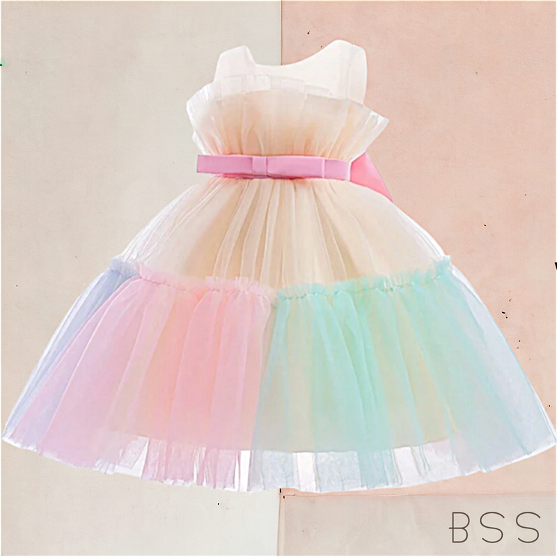 Vestido Infantil Festa Tule Juju