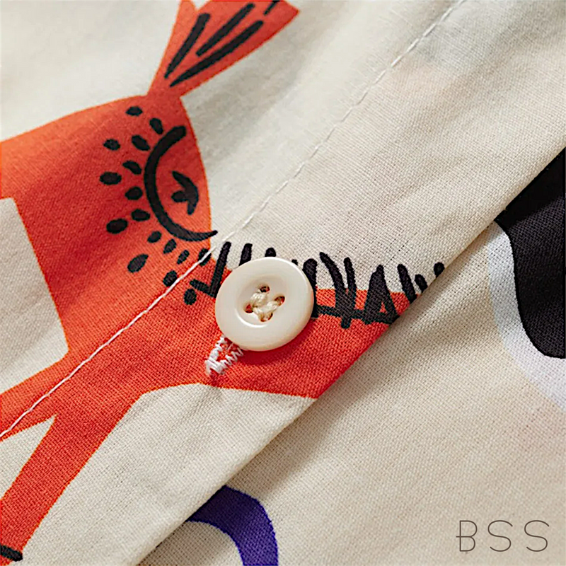 Vestido Infantil Estampado Manga Balonê