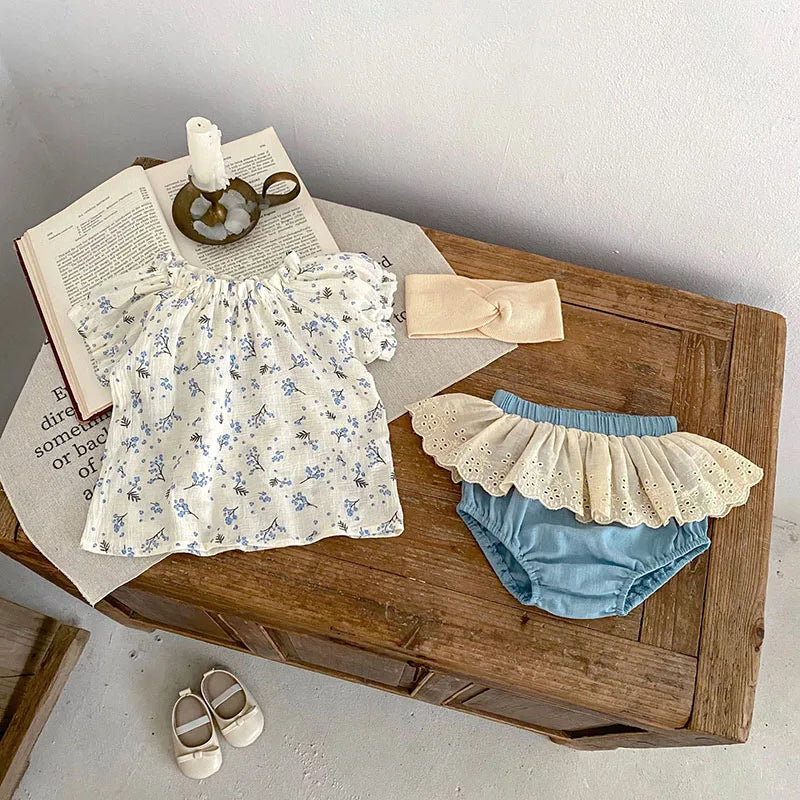 Conjunto Infantil Verão Floral Ceci
