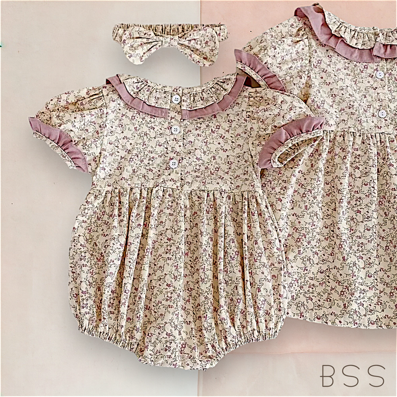 Romper Verão Floral  Casinha de Abelhas