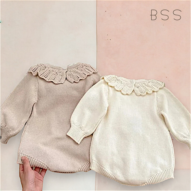 Romper Tricot Bordado Floral Ayla