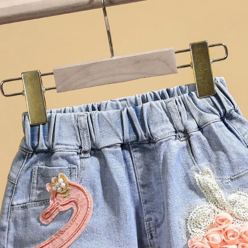 Short Infantil Jeans Pelican